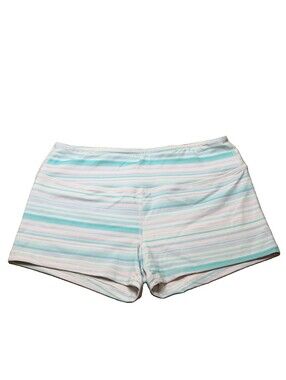 Savage Barbell Women's Size M Booty Shorts Pastel Striped Workout CrossFit Gym